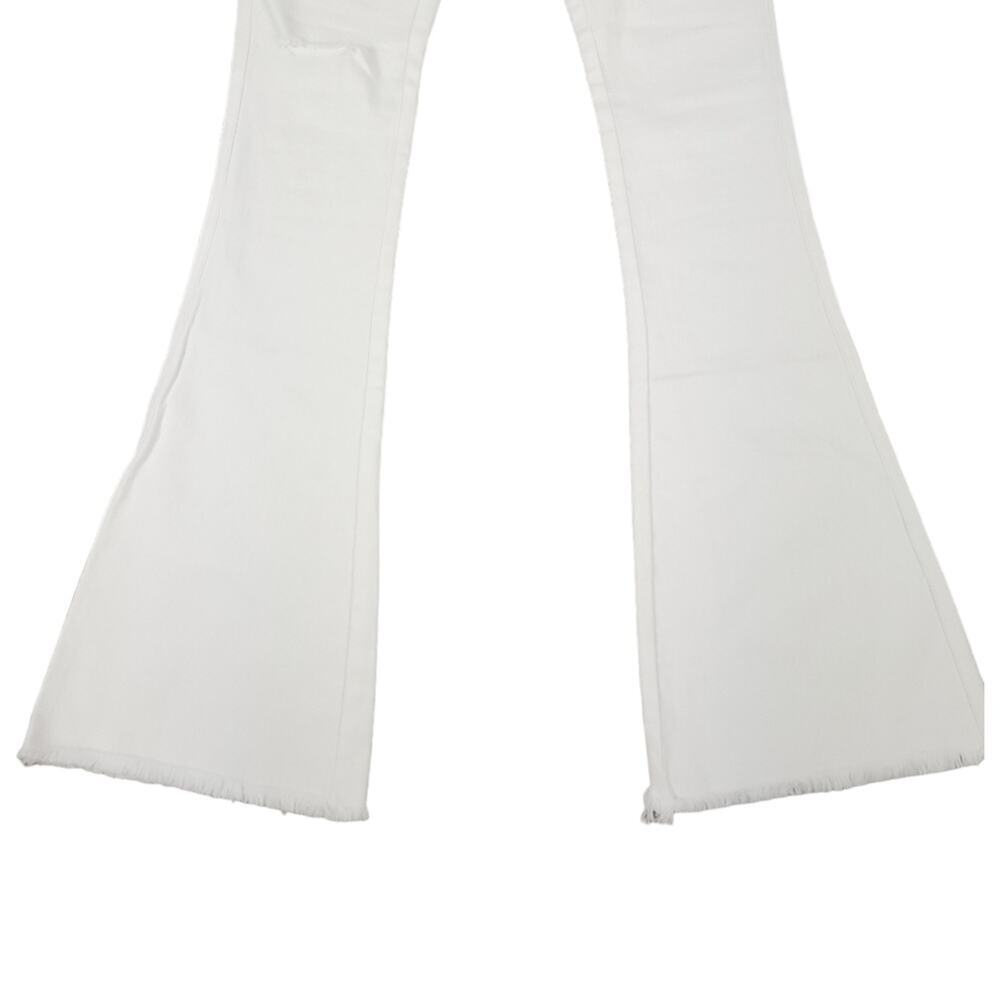 Ser.o.ya Olivia Mid Rise Flare Jeans White - Picture 8 of 15